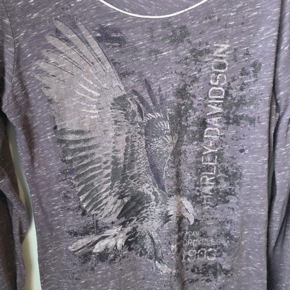 Harley-Davidson Purple Women's Top Y2k Eagles Nest Playa Del Carmen - Picture 4 of 10